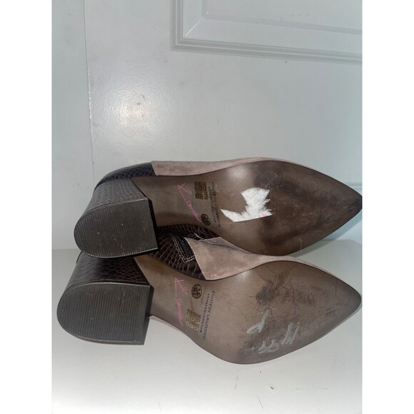 Chinese Laundry Kristin Cavallari Santorini Heeled Ankle Boots size 9.5 Leather - Picture 12 of 13